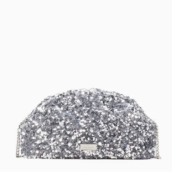 kate spade Silver Sequin Clutch - Picture 9 of 11